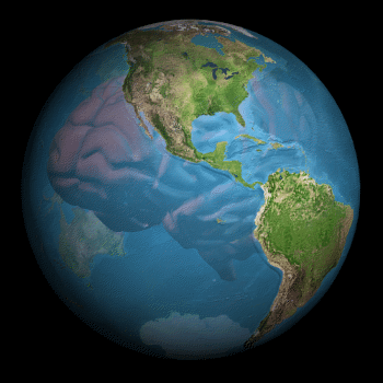 Earth-brain composite image